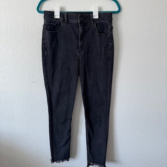 Express Womens‎ Black Ankle Legging Super High Rise Jeans Size 8R EUC - Picture 2 of 11